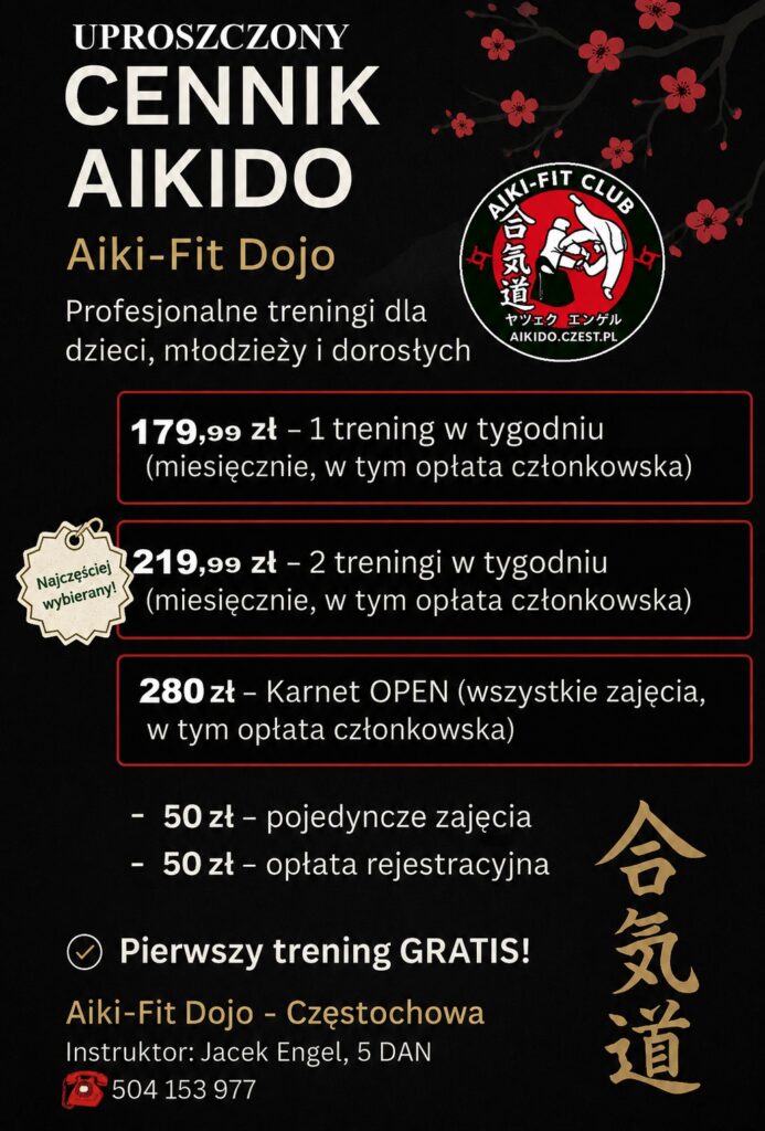 Cennik 1 AikiFit sztuki walki i samoobrona cennik 1 09 2026 jpg naj