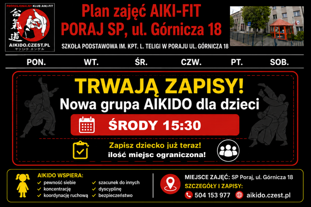 Plan zajęć / Grafik sztuk walki i samoobrony Aikido w Klubie Aiki-Fit 8 c872d85c 87c4 405d bb3d a09ba7d54807 1 1